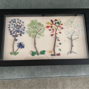Colorful Tree Mosaic Wall Art